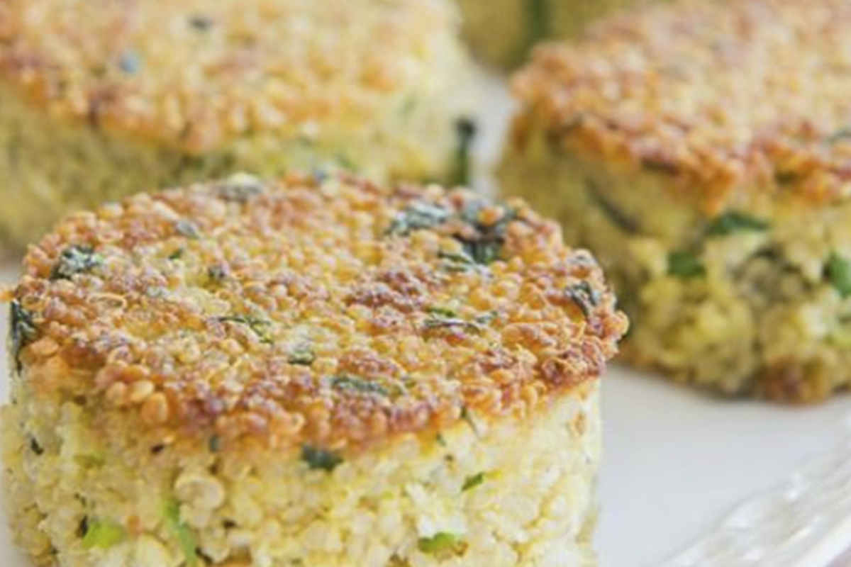 Pastel de quinua al horno